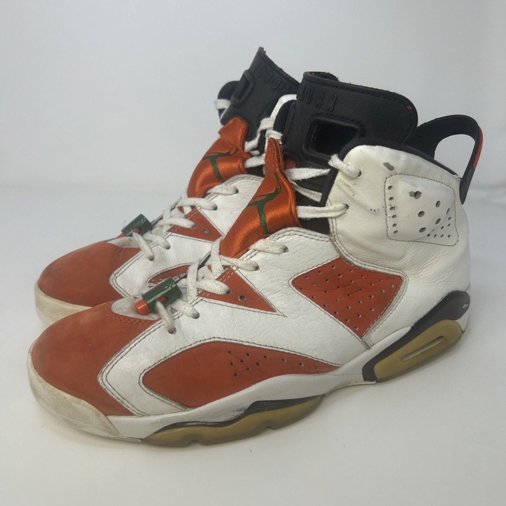 Nike Air Jordan 6 VI Retro Gatorade Men's Size 9 Orange White 384664-145